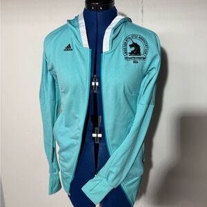Adidas Teal Boston Marathon Jacket